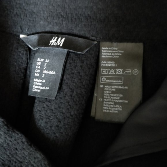 Retro Black Heavy Weight Skirt with Pockets Box Pleated Full A-line Skirt XS - Picture 3 of 4